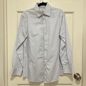Charles Tyrwhitt Blue and White Dress Shirt Classic Business Style